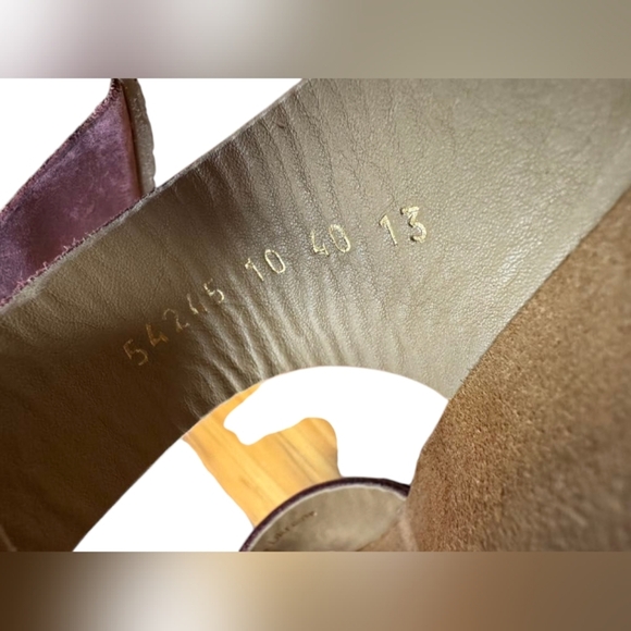 Haflinger Sandal Burgundy Double Strap Leather EUC Size 40 - Picture 8 of 9